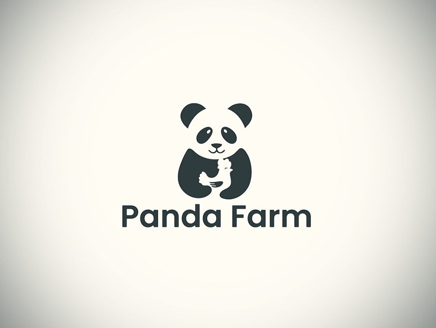 Panda Farm Logo And Illustration By Jerin 
