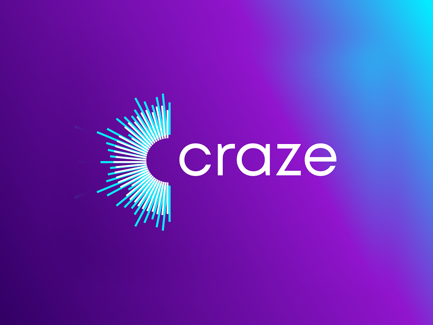 Craze Streaming, Digital Entertainment Logo Design By Alex Tass