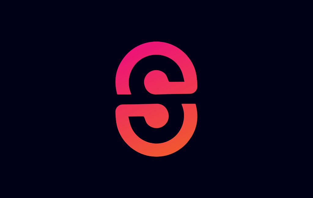 Negative Space Letter S Logo By  Mahamud Hasan Tamim