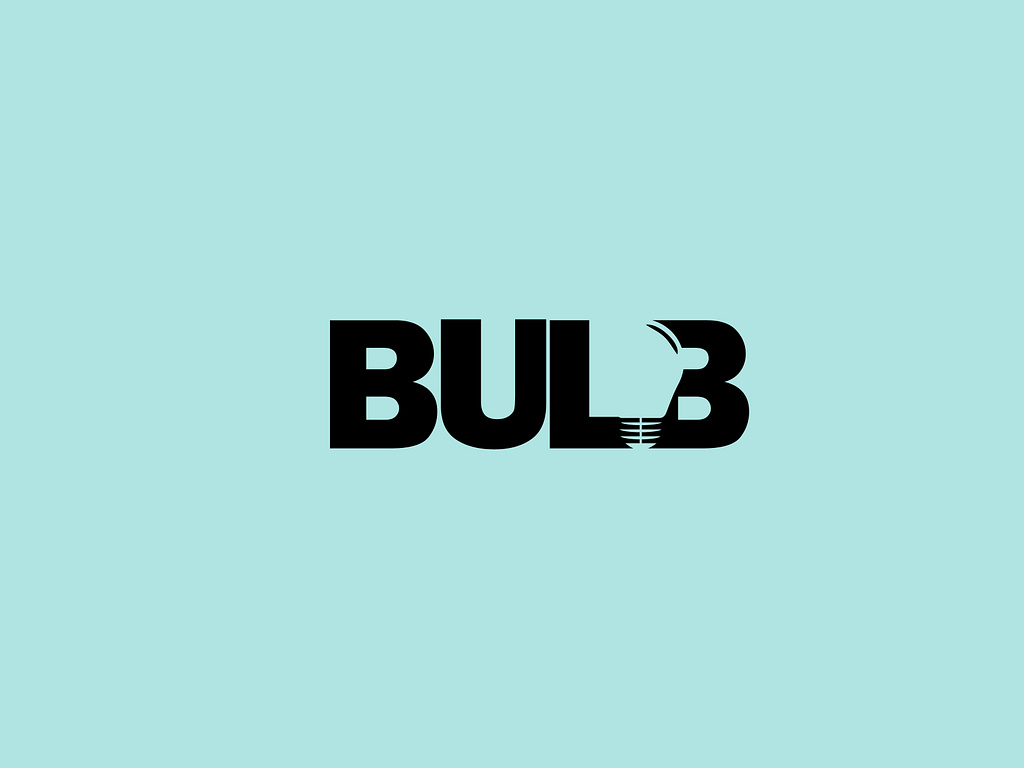 Bulb Negative Space Logo By Nur Mohammad