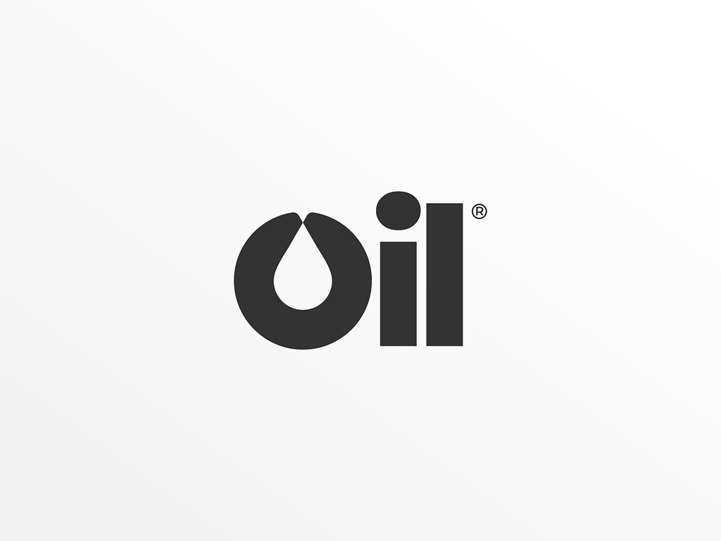 Oil Logo Negative Space By Undaru