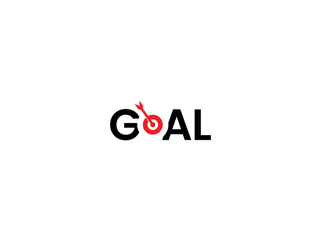 Goal Negative Space Logo! By Mriajul838