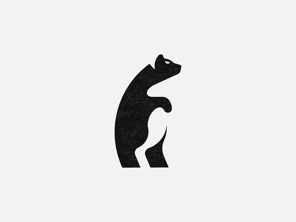 Negative Space Bear Illustration By Designbyhelios