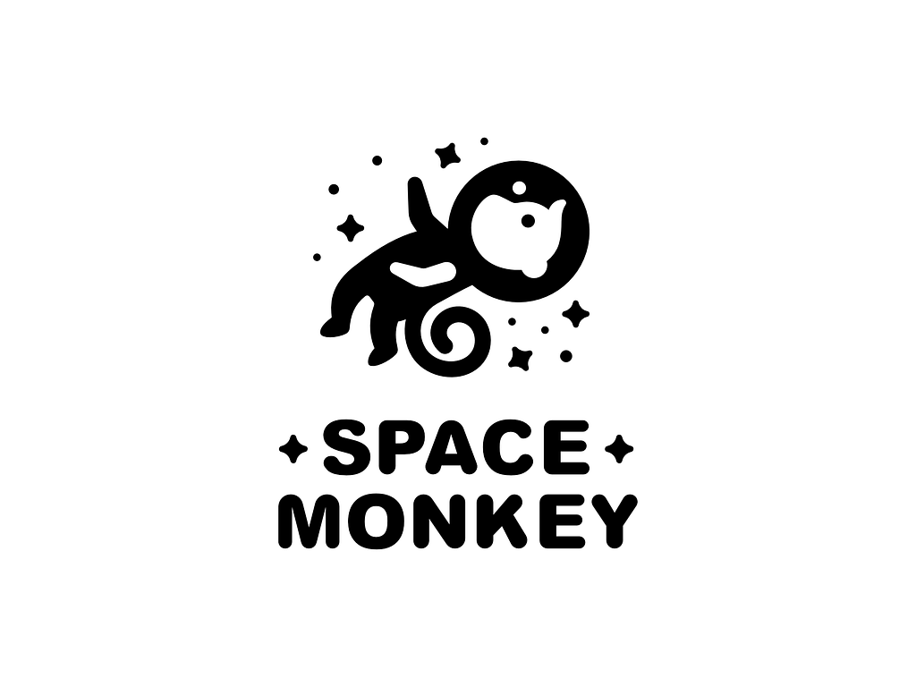 Space Monkey Logo Illustration By Iisixo_o