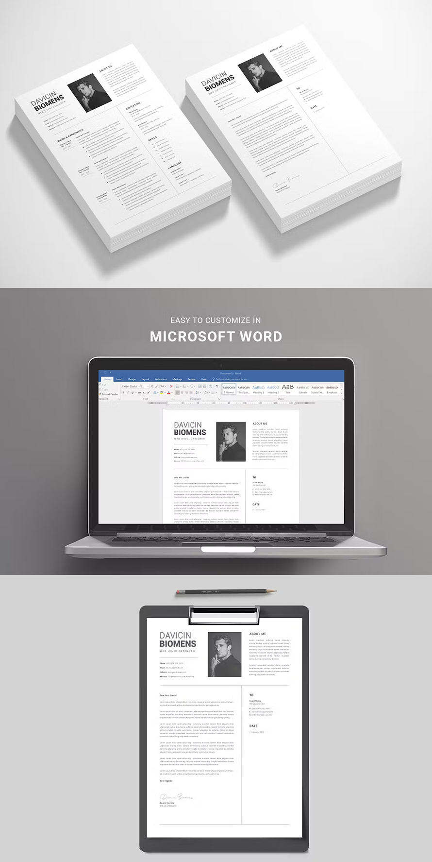Professional Resume Word Template